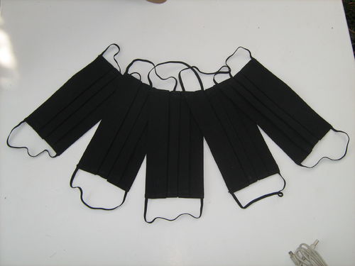 Waschbaren Wiederverwendbare Behelfsmasken 50 St Farbe Schwarz