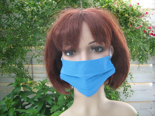 Waschbaren Wiederverwendbare Behelfsmasken 5 St Fb Blau Streichen