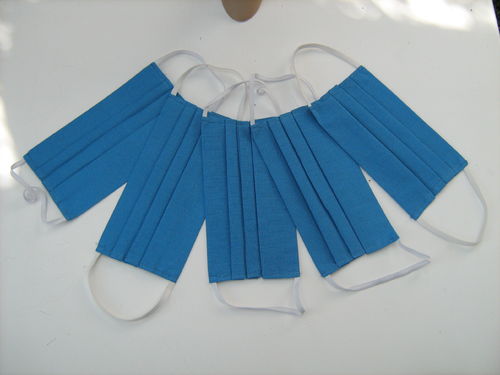 Waschbaren Wiederverwendbare Behelfsmasken 10 St Fb Blau Streifen